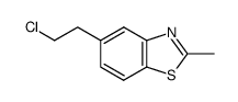 Benzothiazole, 5-(2-chloroethyl)-2-methyl- (8CI) Structure