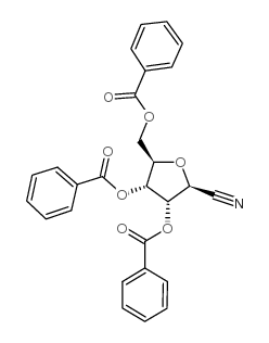 2,3,5-Tri-O-benzoyl-beta-D-ribofuranosyl cyanide Structure