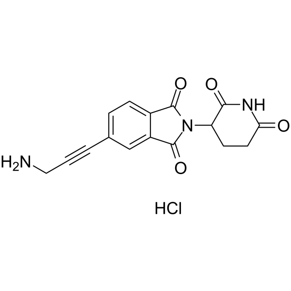 Thalidomide-5-propargyne-NH2 hydrochloride Structure