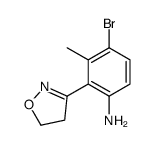 4-bromo-2-(4,5-dihydro-1,2-oxazol-3-yl)-3-methylaniline Structure