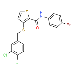 N-(4-Bromophenyl)-3-[(3,4-dichlorobenzyl)sulfanyl]-2-thiophenecarboxamide picture