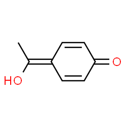 2,5-Cyclohexadien-1-one, 4-(1-hydroxyethylidene)- (9CI)结构式