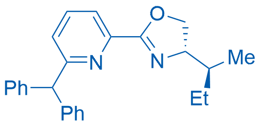 (S)-2-(6-二苯甲基吡啶-2-基)-4-((S)-仲丁基)-4,5-二氢恶唑图片