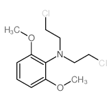 Benzenamine,N,N-bis(2-chloroethyl)-2,6-dimethoxy- structure