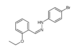 4-bromo-N-[(E)-(2-ethoxyphenyl)methylideneamino]aniline Structure