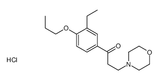 1-(3-ethyl-4-propoxyphenyl)-3-morpholin-4-ylpropan-1-one,hydrochloride结构式