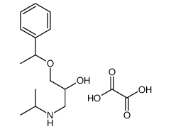 oxalic acid,1-(1-phenylethoxy)-3-(propan-2-ylamino)propan-2-ol结构式