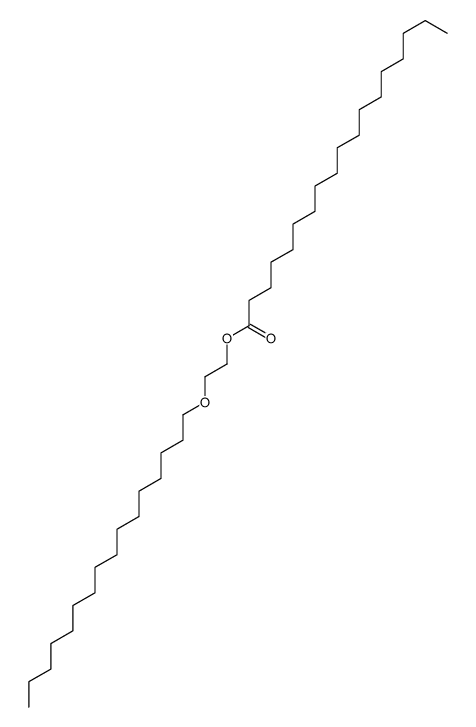Octadecanoic acid 2-(hexadecyloxy)ethyl ester结构式
