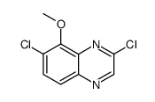 2,7-dichloro-8-methoxyquinoxaline结构式