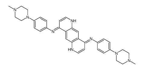 4-N,9-N-bis[4-(4-methylpiperazin-1-yl)phenyl]pyrido[2,3-g]quinoline-4,9-diamine Structure