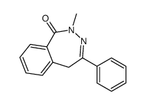 2-methyl-4-phenyl-5H-2,3-benzodiazepin-1-one Structure