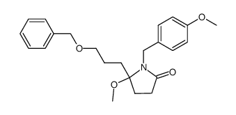 5-(3-Benzyloxy-propyl)-5-methoxy-1-(4-methoxy-benzyl)-pyrrolidin-2-one Structure