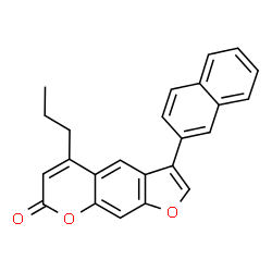 3-naphthalen-2-yl-5-propylfuro[3,2-g]chromen-7-one结构式