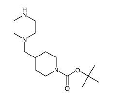 4-(哌嗪-1-基甲基)哌啶-1-羧酸叔丁酯结构式