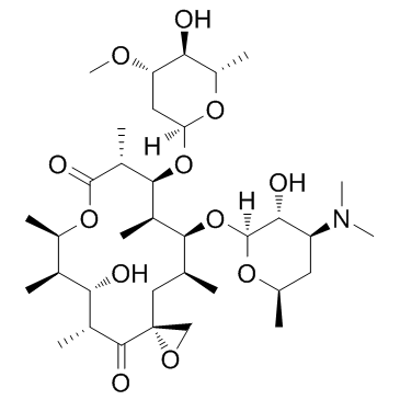 竹桃霉素结构式