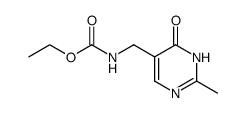 (2-methyl-6-oxo-1,6-dihydro-pyrimidin-5-ylmethyl)-carbamic acid ethyl ester Structure