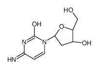 4-amino-1-[(2R,4R,5R)-4-hydroxy-5-(hydroxymethyl)oxolan-2-yl]pyrimidin-2-one结构式