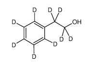 苯乙醇-D9结构式