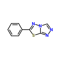 6-Phenyl[1,2,4]triazolo[3,4-b][1,3,4]thiadiazole结构式