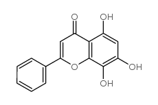 去甲汉黄芩素结构式