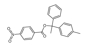 1-phenyl-1-(p-tolyl)ethyl 4-nitrobenzoate结构式