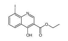 Ethyl 4-hydroxy-8-iodoquinoline-3-carboxylate structure