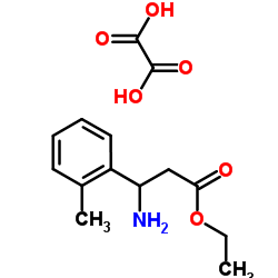 ETHYL 3-AMINO-3-(2-METHYLPHENYL)PROPANOATE OXALATE结构式