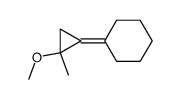 (2-methoxy-2-methylcyclopropylidene)cyclohexane Structure