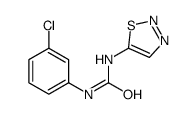 1-(3-chlorophenyl)-3-(thiadiazol-5-yl)urea Structure