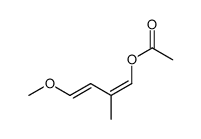 (Z)-1,2-(E)-3,4-1-Acetoxy-2-methyl-4-methoxy-buta-1,3-dien结构式