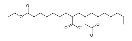 6-acetyloxy-2-(7-ethoxy-7-oxoheptyl)undecanoate结构式