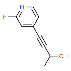 3-Butyn-2-ol,4-(2-fluoro-4-pyridinyl)-(9CI)结构式