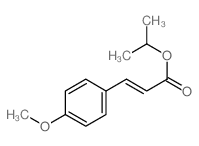 2-Propenoic acid,3-(4-methoxyphenyl)-,1-methylethyl ester Structure