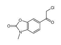 6-(2-chloroacetyl)-3-methyl-1,3-benzoxazol-2-one Structure