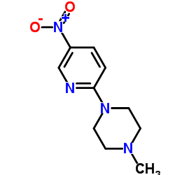 1-Methyl-4-(5-nitropyridin-2-yl)piperazine Structure