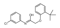 2-(2-tert-butylphenoxy)-N-(3-chlorophenyl)acetamide结构式