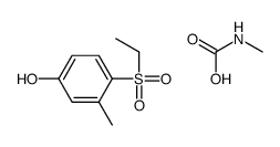 4-ethylsulfonyl-3-methylphenol,methylcarbamic acid Structure