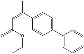 2-Butenoic acid, 3-[1,1'-biphenyl]-4-yl-, ethyl ester结构式