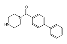 (4-phenylphenyl)-piperazin-1-ylmethanone Structure