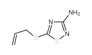 5-prop-2-enylsulfanyl-1,2,4-thiadiazol-3-amine structure