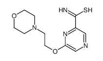 6-(2-morpholin-4-ylethoxy)pyrazine-2-carbothioamide Structure