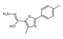 4-methyl-2-(4-methylphenyl)-1,3-thiazole-5-carbohydrazide Structure