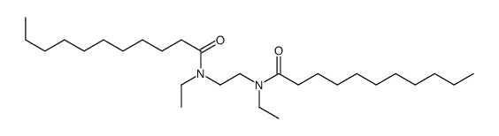 N-ethyl-N-[2-[ethyl(undecanoyl)amino]ethyl]undecanamide Structure