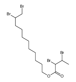 10,11-dibromoundecyl 2,3-dibromobutanoate结构式