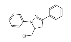 3-(chloromethyl)-2,5-diphenyl-3,4-dihydropyrazole Structure