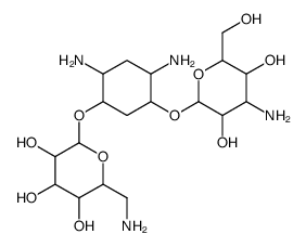 2-(aminomethyl)-6-[2,4-diamino-5-[4-amino-3,5-dihydroxy-6-(hydroxymethyl)oxan-2-yl]oxycyclohexyl]oxyoxane-3,4,5-triol Structure