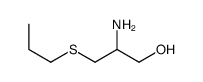 2-amino-3-propylsulfanylpropan-1-ol结构式