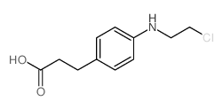 3-[4-(2-chloroethylamino)phenyl]propanoic acid结构式