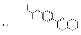 1-(4-butan-2-yloxyphenyl)-3-piperidin-1-ylpropan-1-one,hydrochloride结构式