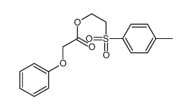 2-(4-methylphenyl)sulfonylethyl 2-phenoxyacetate结构式